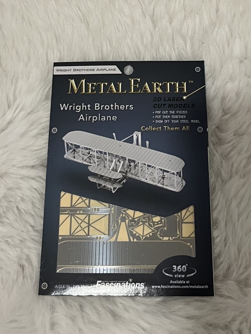 Metal Earth Kids Building Set - Silver Metal Aircraft Models - Picture 6 of 8